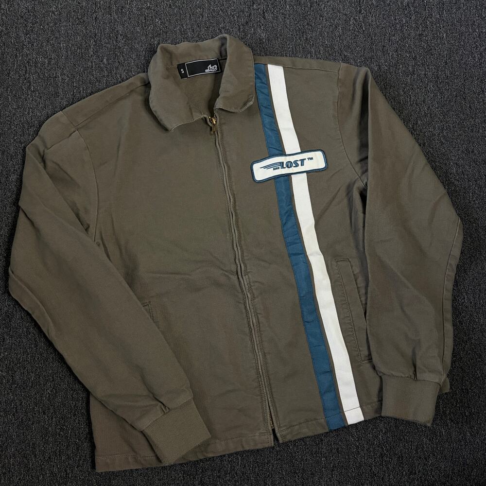 Vintage Y2k Lost Enterprises Skateboards Mechanic Workwear Patch Jacket Small